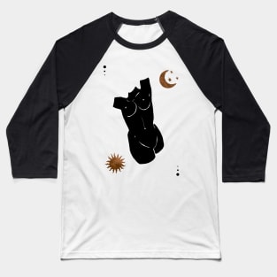 Astro Celestial Feminine Women Figure Prints Baseball T-Shirt